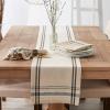 imageDII French Stripe Dining Table Collection Farmhouse Style Table Runner 14x72 Inches Gray ChambrayTaupeBlack