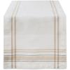 imageDII French Stripe Dining Table Collection Farmhouse Style Table Runner 14x72 Inches Gray ChambrayWhite Chambray