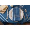 imageDII French Stripe Tabletop Collection Farmhouse Style Dining Table Linen Tablecloth 60x104 TaupeBlueBlue Chambray