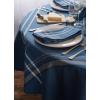 imageDII French Stripe Tabletop Collection Farmhouse Style Dining Table Linen Tablecloth 60x104 TaupeBlueBlue Chambray