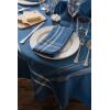 imageDII French Stripe Tabletop Collection Farmhouse Style Dining Table Linen Tablecloth 60x104 TaupeBlueBlue Chambray