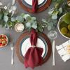 imageDII French Stripe Tabletop Collection Farmhouse Style Dining Table Linen Tablecloth 60x104 TaupeBlueGray Chambray