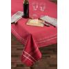 imageDII French Stripe Tabletop Collection Farmhouse Style Dining Table Linen Tablecloth 60x104 TaupeBlueRed Chambray