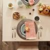 imageDII French Stripe Tabletop Collection Farmhouse Style Dining Table Linen Tablecloth 60x104 TaupeBlueTaupeBlue