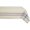 imageDII French Stripe Tabletop Collection Farmhouse Style Dining Table Linen Tablecloth 60x104 TaupeBlueTaupeBlue