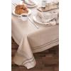 imageDII French Stripe Tabletop Collection Farmhouse Style Dining Table Linen Tablecloth 60x104 TaupeBlueTaupeGray