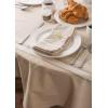 imageDII French Stripe Tabletop Collection Farmhouse Style Dining Table Linen Tablecloth 60x104 TaupeBlueTaupeWhite