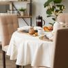 imageDII French Stripe Tabletop Collection Farmhouse Style Dining Table Linen Tablecloth 60x104 TaupeBlueWhite Chambray