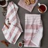 imageDII French Terry Collection Kitchen Dishtowel Set 18x28 Barn Red Chambray Solid 3 PieceBarn Red Assorted
