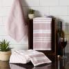 imageDII French Terry Collection Kitchen Dishtowel Set 18x28 Barn Red Chambray Solid 3 PieceBarn Red Assorted