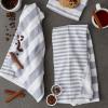 imageDII French Terry Collection Kitchen Dishtowel Set 18x28 Barn Red Chambray Solid 3 PieceFrench Blue Nautical Stripe