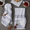 imageDII French Terry Collection Kitchen Dishtowel Set 18x28 Barn Red Chambray Solid 3 PieceFrench Blue Stripe