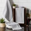 imageDII French Terry Collection Kitchen Dishtowel Set 18x28 Barn Red Chambray Solid 3 PieceMineral Gray Chambray Solid