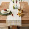 imageDII Heavyweight Fringed Check Tabletop Collection Placemat Set 13x19 Gray 6 PieceNatural