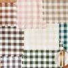 imageDII Heavyweight Fringed Check Tabletop Collection Placemat Set 13x19 Gray 6 PiecePale Mauve