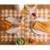 imageDII Heavyweight Fringed Check Tabletop Collection Placemat Set 13x19 Gray 6 PiecePumpkin Spice