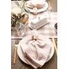 imageDII Heavyweight Fringed Check Tabletop Collection Placemat Set 13x19 Gray 6 PieceStone Brown