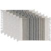 imageDII Everyday Collection Fringed Stripe Tabletop Placemat Set 13x20 TealBlack