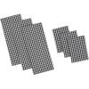 imageDII French Check Kitchen Collection Decorative Oversized Cotton Dishtowels Assorted Set Black 6 PieceBlack