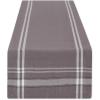 imageDII French Stripe Dining Table Collection Farmhouse Style Table Runner 14x72 Inches Gray ChambrayGray Chambray