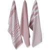 imageDII French Terry Collection Kitchen Dishtowel Set 18x28 Barn Red Chambray Solid 3 PieceBarn Red Assorted