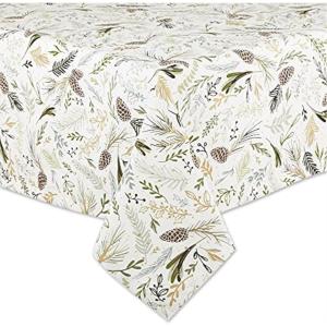 imageDII French Stripe Dining Table Collection Farmhouse Style Table Runner 14x72 Inches Gray ChambrayBalsam Green