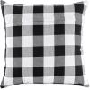 imageDII 100 Cotton Buffalo Check Pillow Cover Set Black 20x20 2 PieceBlack