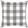 imageDII 100 Cotton Buffalo Check Pillow Cover Set Black 20x20 2 PieceGray
