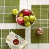 imageDII Basic Check Collection Tabletop Napkin Set Black 6 PieceGreen