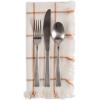 imageDII Basic Check Collection Tabletop Napkin Set Black 6 PieceHoney Gold