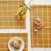 imageDII Basic Check Collection Tabletop Napkin Set Black 6 PieceHoney Gold Check
