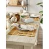 imageDII Basic Check Collection Tabletop Napkin Set Black 6 PieceHoney Gold Check