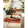 imageDII Basic Check Collection Tabletop Napkin Set Black 6 PieceRust