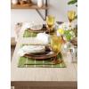 imageDII Basic Check Collection Tabletop Napkin Set Black 6 PieceVentana Green Check