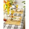 imageDII Basic Check Collection Tabletop Napkin Set Black 6 PieceYellow