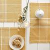 imageDII Basic Check Collection Tabletop Napkin Set Black 6 PieceYellow