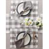 imageDII Buffalo Check Collection Classic Farmhouse Placemat Set 13x19 Red ampamp Black 6 PieceGray  White