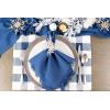 imageDII Buffalo Check Collection Classic Farmhouse Placemat Set 13x19 Red ampamp Black 6 PieceNavy  Cream