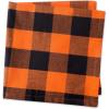 imageDII Buffalo Check Collection Classic Farmhouse Tabletop Set Napkin Set 20x20 Orange ampamp Black 6 PieceOrange  Black