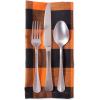 imageDII Buffalo Check Collection Classic Farmhouse Tabletop Set Napkin Set 20x20 Orange ampamp Black 6 PieceOrange  Black