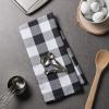 imageDII Buffalo Check Kitchen Collection Classic Farmhouse Dishtowel Set 20x30 Pink ampampWhite 3 PieceBlack  White