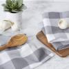 imageDII Buffalo Check Kitchen Collection Classic Farmhouse Dishtowel Set 20x30 Pink ampampWhite 3 PieceGray  White