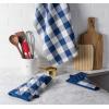imageDII Buffalo Check Kitchen Collection Classic Farmhouse Dishtowel Set 20x30 Pink ampampWhite 3 PieceNavy  Cream