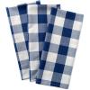 imageDII Buffalo Check Kitchen Collection Classic Farmhouse Dishtowel Set 20x30 Pink ampampWhite 3 PieceNavy  Cream