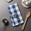 imageDII Buffalo Check Kitchen Collection Classic Farmhouse Dishtowel Set 20x30 Pink ampampWhite 3 PieceNavy  Cream