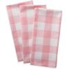 imageDII Buffalo Check Kitchen Collection Classic Farmhouse Dishtowel Set 20x30 Pink ampampWhite 3 PiecePink White
