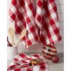 imageDII Buffalo Check Kitchen Collection Classic Farmhouse Dishtowel Set 20x30 Pink ampampWhite 3 PieceRed  White