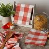 imageDII Buffalo Check Kitchen Collection Classic Farmhouse Dishtowel Set 20x30 Pink ampampWhite 3 PieceVintage Red