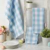 imageDII Buffalo Check Kitchen Collection Classic Farmhouse Dishtowel Set 20x30 Pink ampampWhite 3 PieceWhite  Light Blue