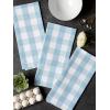 imageDII Buffalo Check Kitchen Collection Classic Farmhouse Dishtowel Set 20x30 Pink ampampWhite 3 PieceWhite  Light Blue